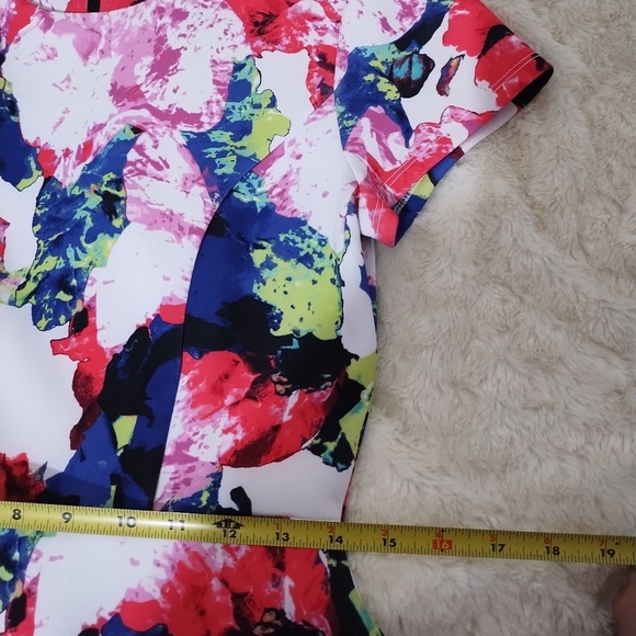 Milly For Design Nation Fit and Flare Scuba Dress Size 10 - Picture 7 of 9